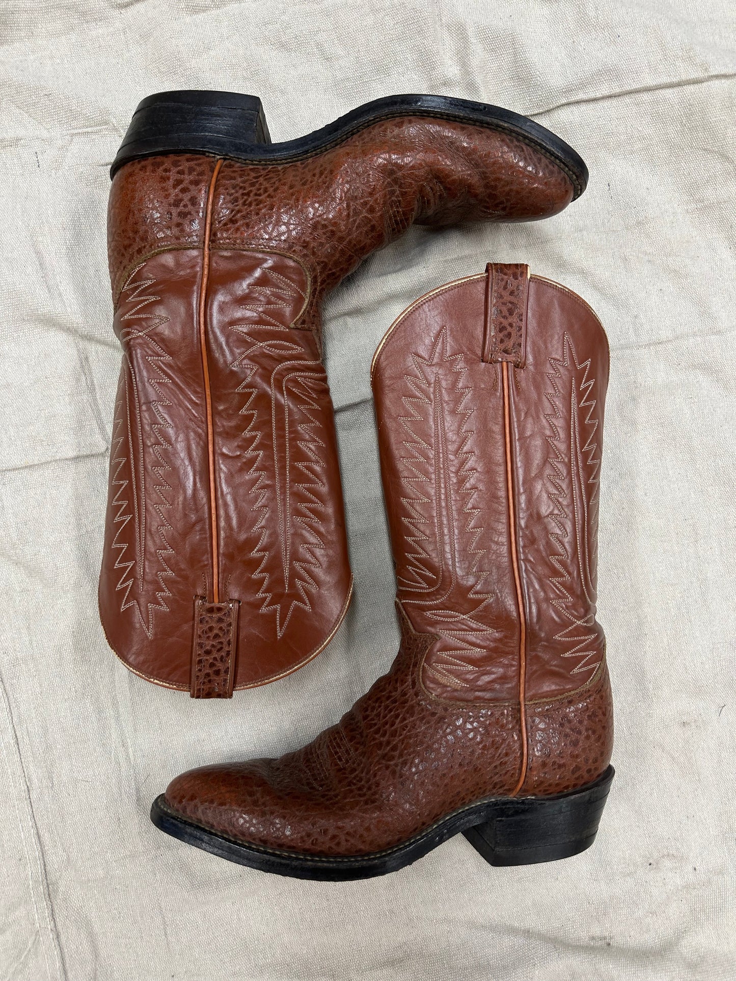 Vintage Brown Cowboy Boot