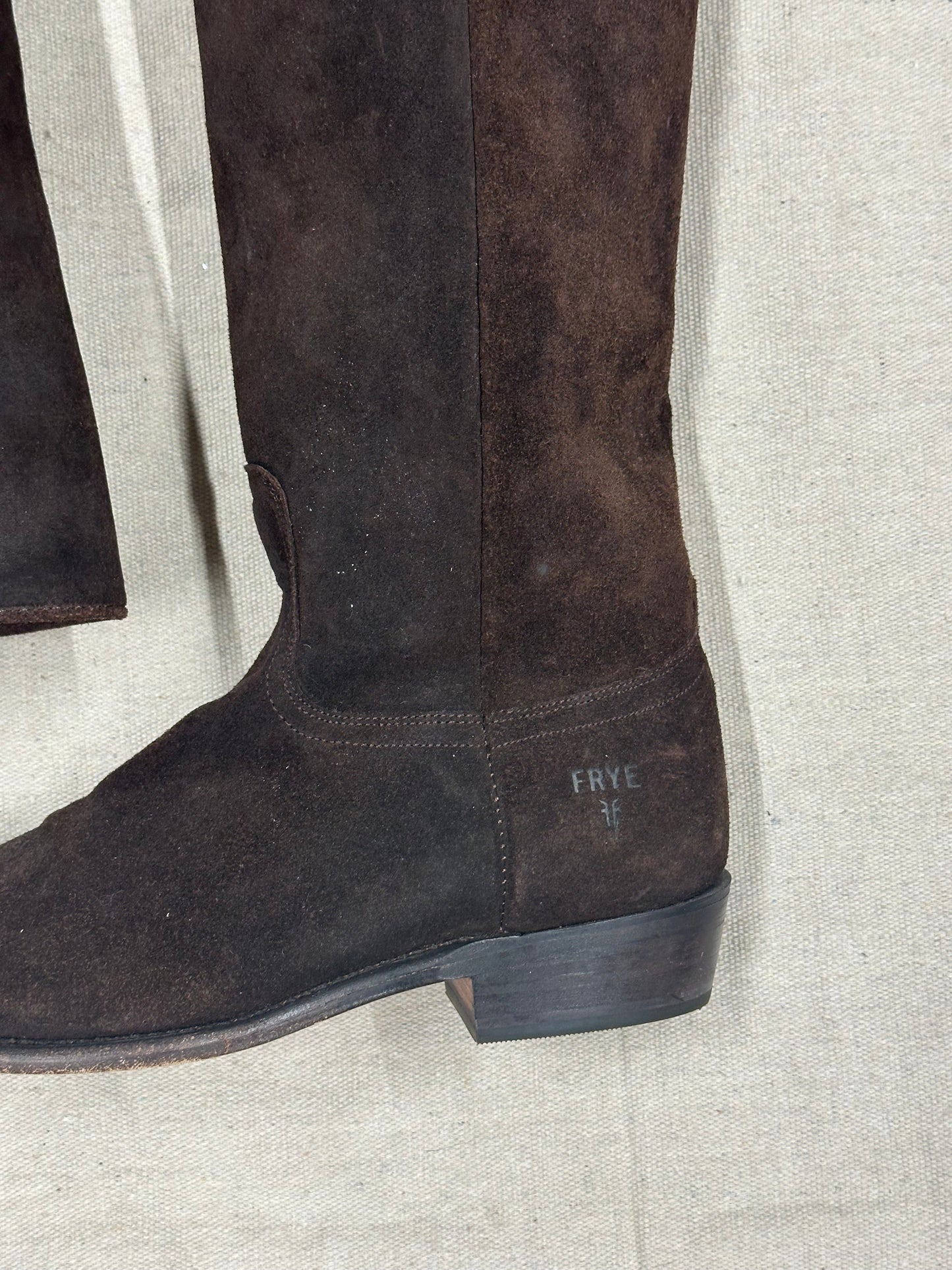 Vintage Tall Chocolate Brown Cowboy Boots