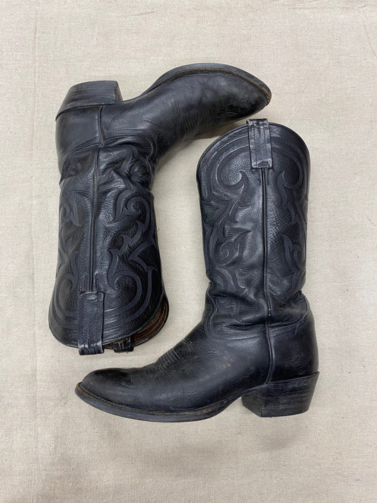 Vintage All Black Tony Lama Boots