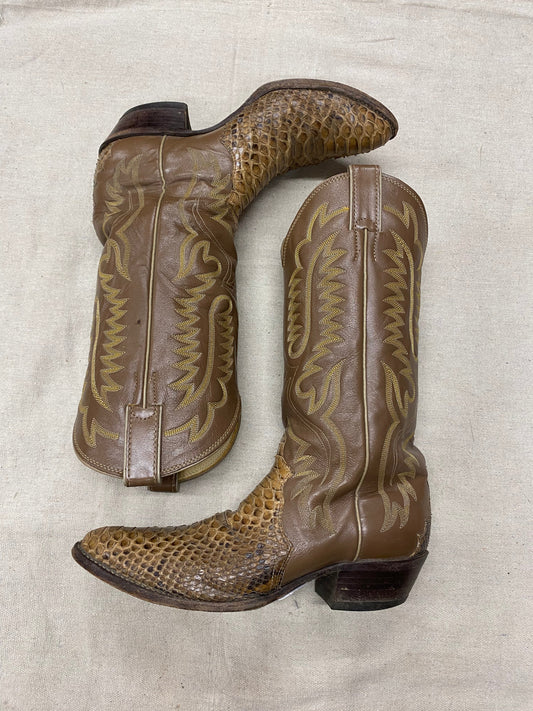 Rare Taupe Cowboy Boots