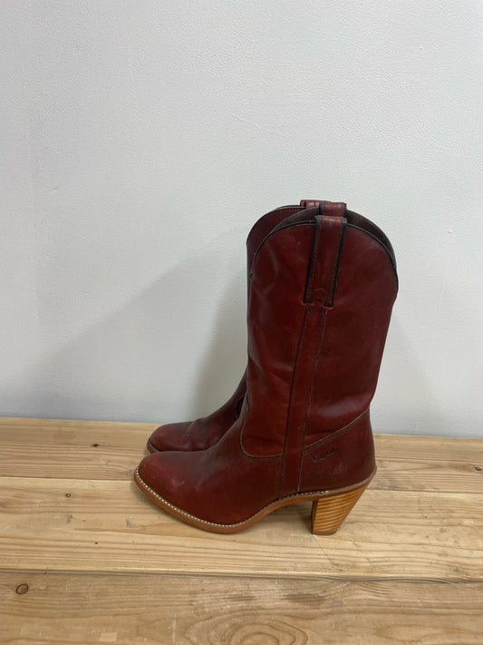 Oxblood Stacked Heel Capezio